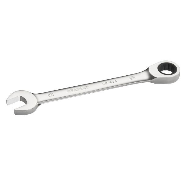 Stanley Flacher Ringmaulschlüssel mit Ratsche 14 mm, 72 Zähne, 5° Betätigungswinkel, STMT89914-0