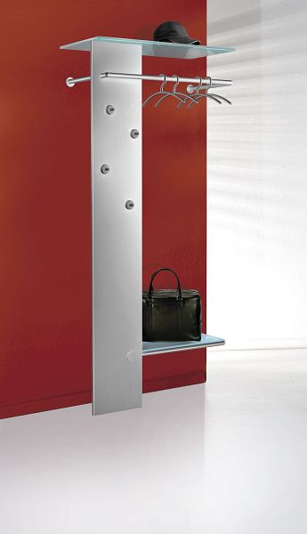 Kerkmann Garderobe Kent, B 800 x T 360 x H 1800 mm, alusilber, 33676514