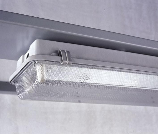 KLW Lampe 600 mm lang mit Abdeckung inkl. Leuchtmittel, AB-La.0600A-2x18