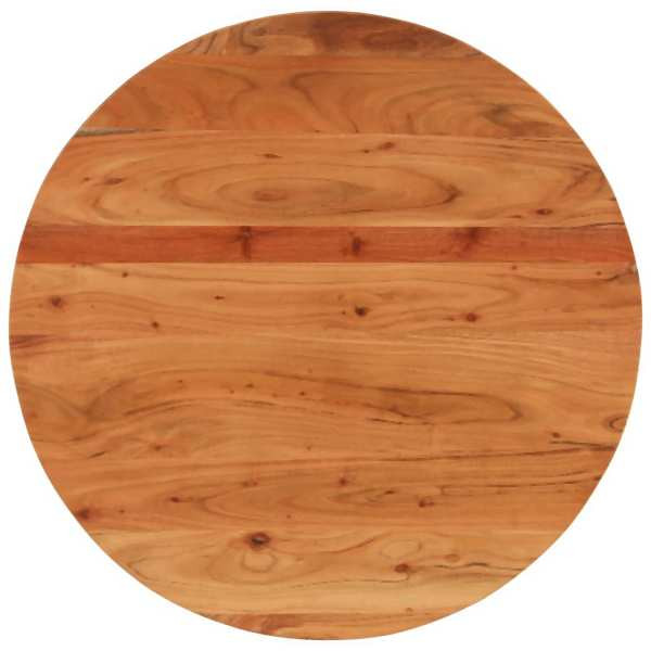 vidaXL Tischplatte Ø80x2,5 cm Rund Massivholz Akazie, 370054