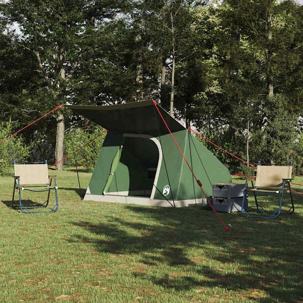 vidaXL Campingzelt Grün 282 x 225 x 154 cm Polyester, 42001157