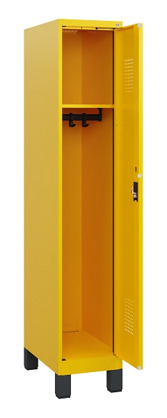 C+P Spind Evolo PLUS, Füße, 1 Abteil, 1630x300x500mm, 1023/1023, Zylinderschloss, 0490105-10 S10049