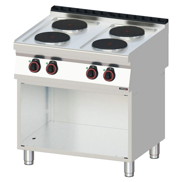 Casselin Elektroherd mit 4 Kochstellen und Unterbau 80 - Linie 700, C7FOE4F80S