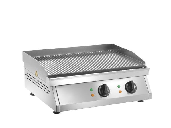 Locher Elektro-Grillplatte gerillt LFT2R, 122403