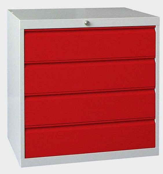 Pavoy Schubladenblock 800/600/715, Drehdruckzylinderschloss stark, 4x175, 43454-080-001-910905