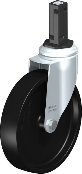 Blickle LKRA-POA 150G-11-EV13 Apparate-Lenkrolle mit Expander, Polyamid, Schwarz, 849085