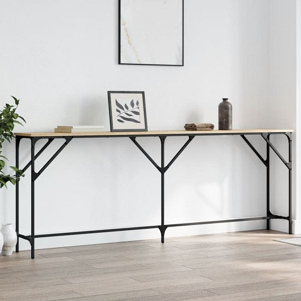 vidaXL Konsolentisch Sonoma-Eiche 200x29x75 cm Holzwerkstoff, 837778