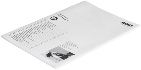 REMS Betriebsanleitung REMS Nano, 844265 R, 4039976099455