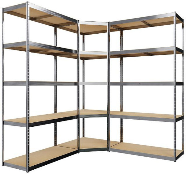 CLP 3er Regalsystem, silber, 323277, 4255716304744