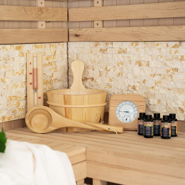 HOME DELUXE Saunazubehör Q PREMO, 10 teilig, Belebende Frische, 74018