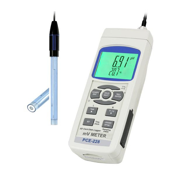 PCE Instruments Oberflächen pH-Meter, Messfunktionen MIN, MAX, HOLD, PCE-228SF