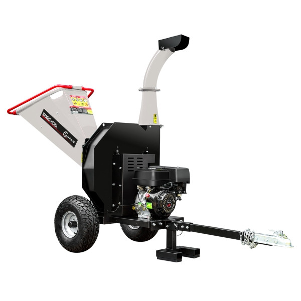 LUMAG Profi Rüttelplatte Benzin Mit Wassertank, Fahrwerk mit Deichsel, RAMBOHC15L