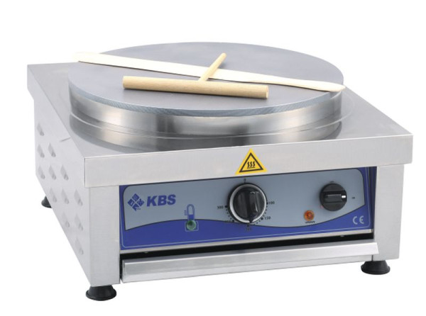 KBS Crepiere elektro 1 Platte Ø40 cm, Außenmaterial: CNS, Kunststoff, Grauguss, 10961022