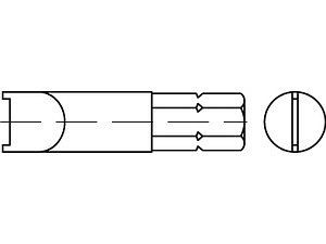 ART 88665 Bits für Zweilochschrauben Aufn.1/4 für M 3 SP - 4 VE=S