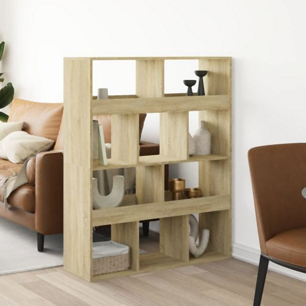 vidaXL Raumteiler Sonoma-Eiche 100x33x125,5 cm Holzwerkstoff, 3309521