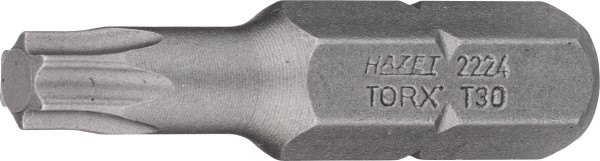 Hazet Bit, Sechskant massiv 8 (5/16 Zoll), Innen TORX® Profil, T30, Schlüsselweite: T30, 2224-T30
