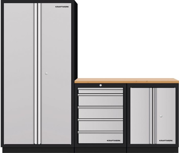 Kraftwerk Mobilio 3er Kombi Hochschrank 2, Breite: 2275 mm, 3964K-H25S