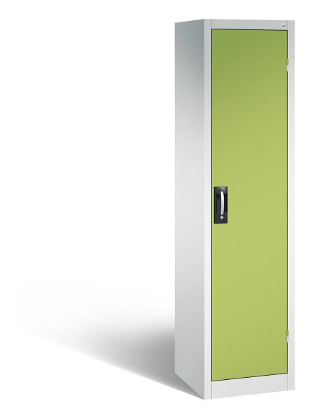 C+P Büro-Drehtürenschrank Acurado, H1950xB502xT500 mm, Lichtgrau/Viridingrün, 9235-05 S10027
