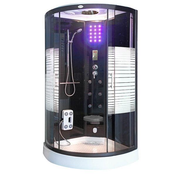 HOME DELUXE Dampfdusche BLACK PEARL - 90 x 90 cm, 5934, 4058166998163