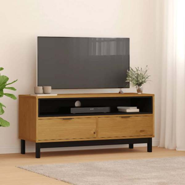 vidaXL TV-Schrank FLAM 110x40x50 cm Massivholz Kiefer, 357819