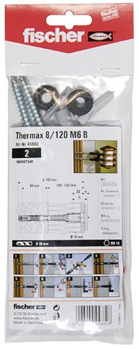 Fischer Thermax 8/120 M6 B, VE: 5 Stück, 45682