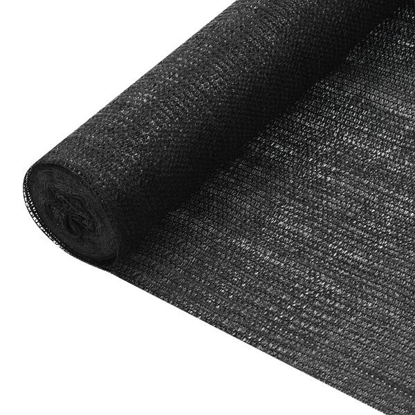 vidaXL Zaunblende Schwarz 2x50 m HDPE 75 g/m², 149331, 8720286249451