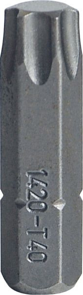 STAHLWILLE Bit-Schraubendrehereinsatz Nr.1410-1421 1430-1435 TORX T 40 Außen-6kant C 6,3 Länge 25 mm, 08130040