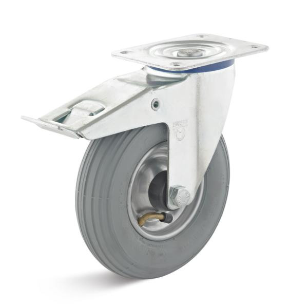 Rollcart Lenkrollen mit Doppelstop, Tragkraft: 75 kg, 3110529