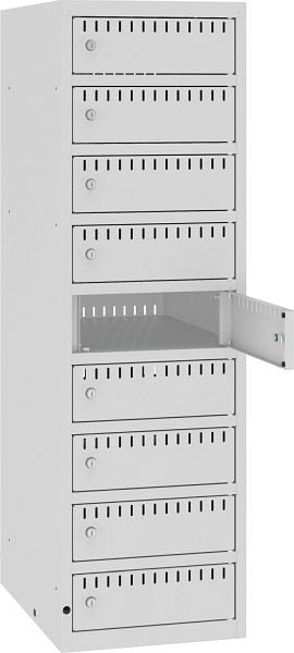Eurobox Elektro-Ladeschrank/ E-Bike-Akku-Ladestation, 9 Fächer, freistehend, 1300-040109