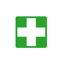 SÖHNGEN Piktogramm einzeln 33x33mm Erste-Hilfe-Kreuz, 1008007