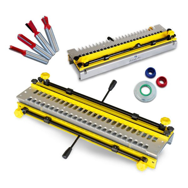 BAMATO 2 in 1 Frässchablone, Schaftdurchmesser der Fräser 12,7 mm, Verbindungen bis 600 mm, BFS-650