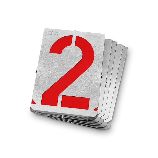 GRAVUREM Signierschablonen 0-9, Schrifthöhe: 90 mm, 7000900Z