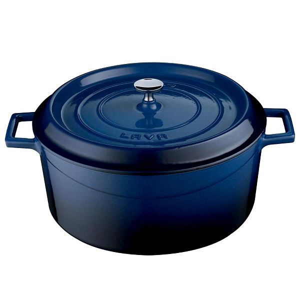 CombiSteel Lava Gusseisen Casserole Ø32 Blau, Breite (mm): 410, Tiefe (mm): 330, 7013.2910