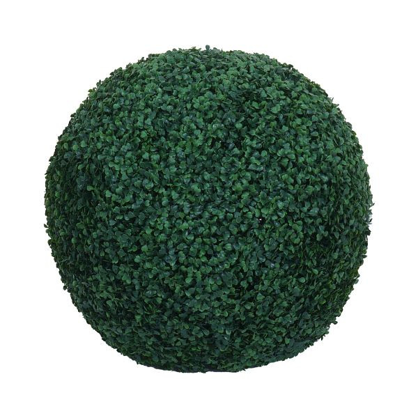 Mendler Künstlicher Busch HWC-O96, Buchskugel Dekopflanze Buchsbaumkugel Kunstpflanze Buxus, Outdoor, Polyethylen Ø 53cm, 139594