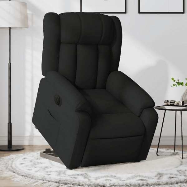 vidaXL Relaxsessel mit Aufstehhilfe Elektrisch Schwarz Stoff, 3205342