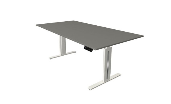 Kerkmann Sitz-/Stehtisch Move 3 fresh, B 2000 x T 1000 mm, elektrisch höhenverstellbar von 720-1200 mm, grafit, 10185812