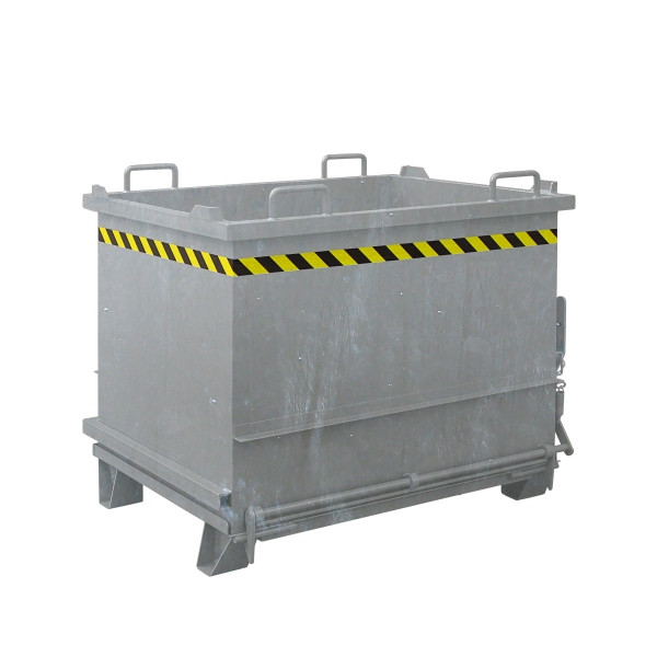 Eichinger Industrie Baustoff-Container mit Klappboden, 1000 kg, 500 Liter, feuerverzinkt, 20350800002000