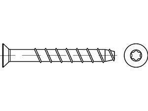 ART 88905 MULTI-MONTI MMSplus-F 6 x 140/ 95/105 T30 galvanisch verzinkt VE=S (50 Stück)