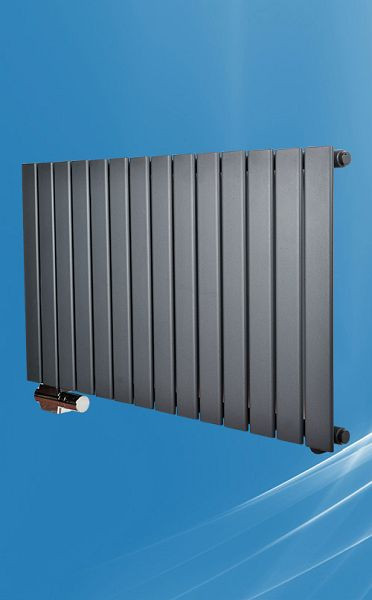 West Heiztec Designheizkörper ARES COMPACT PANELL Einlagig, Anthrazit / RAL 7016, EN442 75/65 - 20 C° 700W, CSPA10710600
