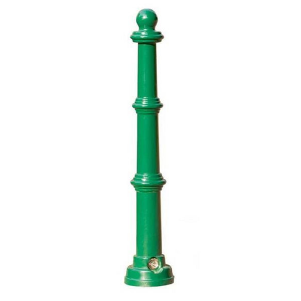 Stein HGS Stilpoller -Ladon-, herausnehmbar mit 3p-Technologie, (Dreikantverschluss), inkl. Bodenhülse, RAL 9005 tiefschwarz, 40065-07