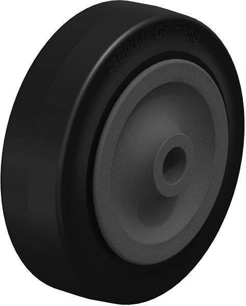Blickle VKHT 100/12-45G Rad aus Vollgummi, Schwarz, 548024