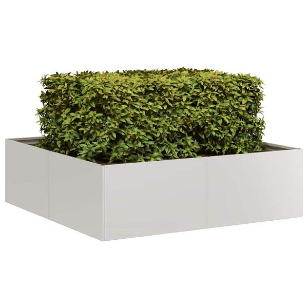 vidaXL Pflanzkübel 100x100x30 cm Edelstahl, 860812, 8721158676955