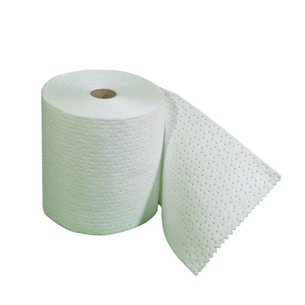 Schoeller Öl-Bindevlies dreilagig, beidseitig fusselfrei, VE: 2 Rollen, alle 50cm quer perforiert, weiß, Aufnahme 128 Liter, WR222-H