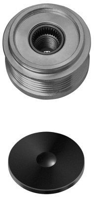 HELLA Generatorfreilauf, Gewindemaß: M16x1,5, Anzahl der Rillen: 6, mit Kappe, 9XU 358 038-431