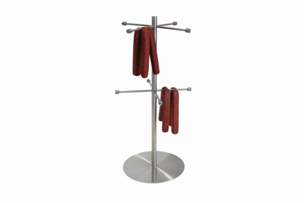 Schneider Brezel-/Wurstständer matt, Edelstahl, Ø21cm, Höhe: 50 cm, 8-armig, 154812