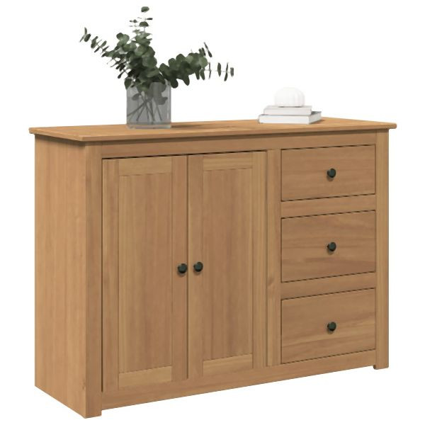 vidaXL Sideboard mit Schubladen Panama 112x40x80 cm Massivholz Kiefer, 4016385