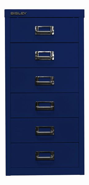 Bisley MultiDrawer, 29er Serie, DIN A4, 6 Schubladen, oxfordblau, L296639