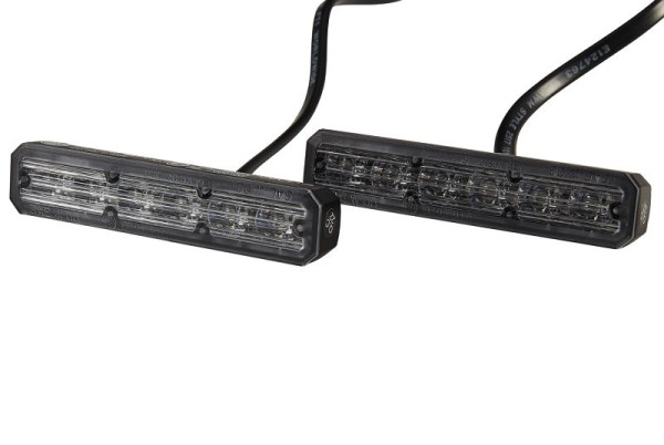 HELLA LED-Blitz-Kennleuchte, BST, 12/24V, gelb, geschraubt/Anbau, Kabel: 860mm, Stecker: offene Kabelenden, Set, 2XD 012 160-961