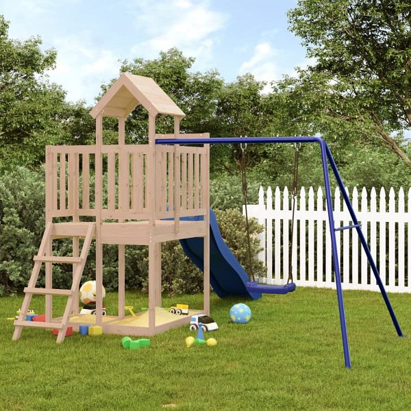 vidaXL Spielturm Massivholz Kiefer, Material: Material: PP (Polypropylen), 3155840