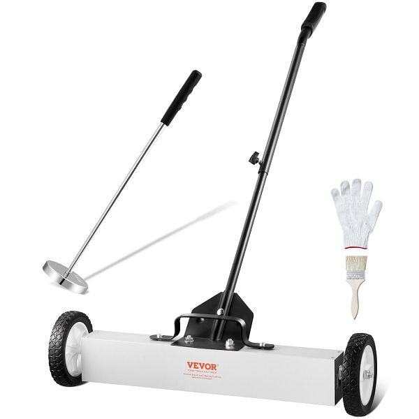 VEVOR Magnetkehrmaschine Teleskop-Magnetbesen Teppichkehrmaschine Rollbar 61cm, CXQSQTZ2432IGCPZVV0
